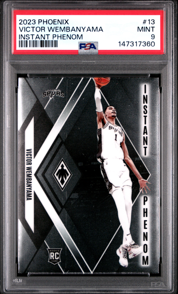 2023 PANINI PHOENIX INSTANT PHENOM #13 VICTOR WEMBANYAMA PSA9