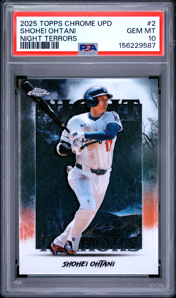2025 TOPPS CHROME UPDATE NIGHT TERRORS #2 SHOHEI OHTANI