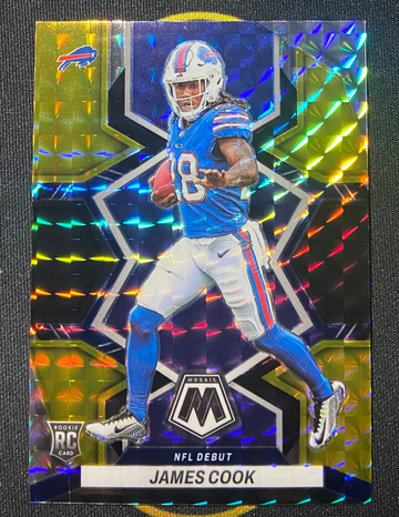 2022 Mosaic James Cook NFL Debut Black Gold Mosaic /8