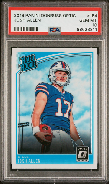 2018 Optic Josh Allen Rated Rookie PSA 10