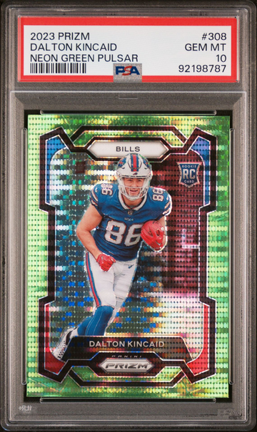 2023 Prizm Dalton Kincaid Green Pulsar Prizm PSA 10