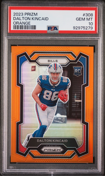 2023 Prizm Dalton Kincaid Orange Prizm /249 PSA 10