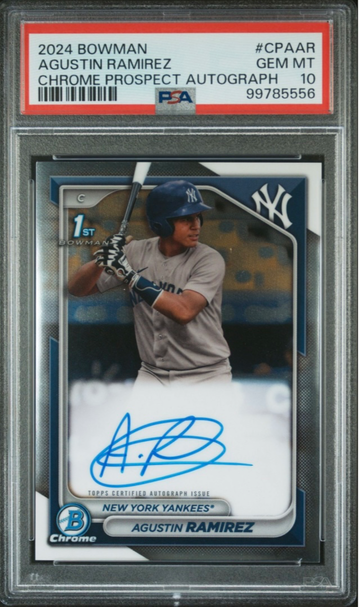 2024 Bowman Chrome Agustín Ramirez PSA 10- GEM MINT