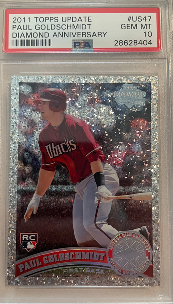 2011 TOPPS UPDATE DIAMOND ANNIVERSARY PAUL GOLDSCHMIDT PSA 10