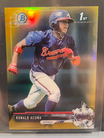 2017 Bowman Chrome MINI Ronald Acuna Gold /50