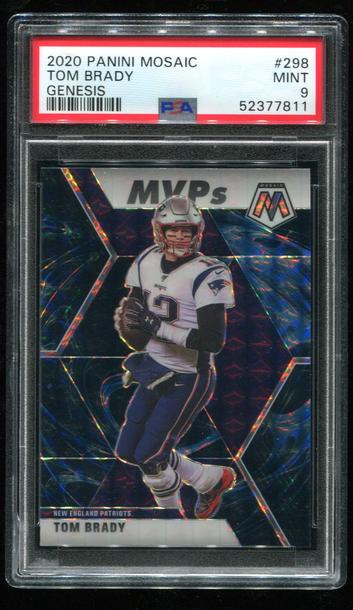 2020 Panini Mosaic Tom Brady Genesis PSA 9