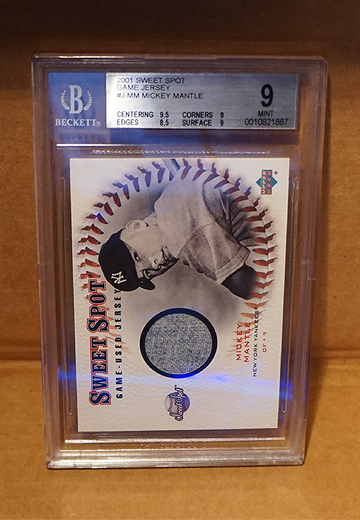 2001 SWEET SPOT Game Jersey Mickey Mantle !!!