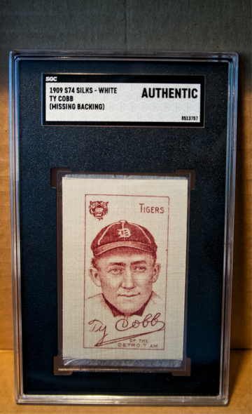 1909 S74 SILK-white TY COBB Beautiful !!!