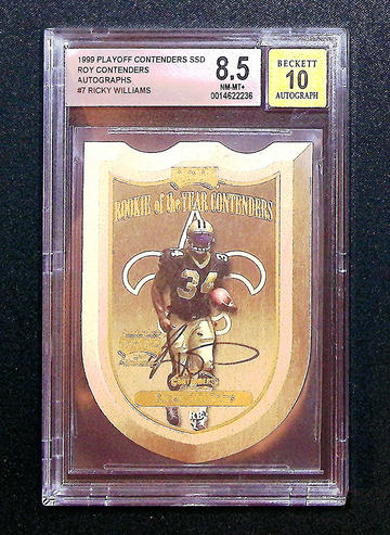 1999 Playoff Contenders SSD Ricky Williams AUTO