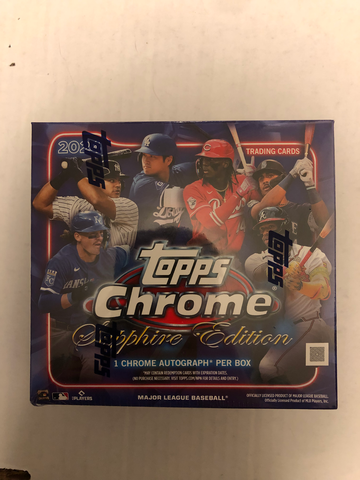 2024 Topps Chrome Sapphire Edition Hobby Box Baseball