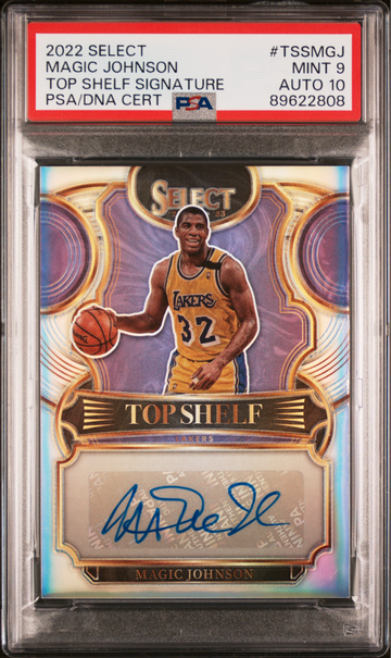 2022 Magic Johnson Top Shelf Signature PSA9/Auto 10