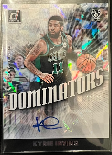 2020 Kyrie Irving Donruss Dominators Auto #'d 91/99