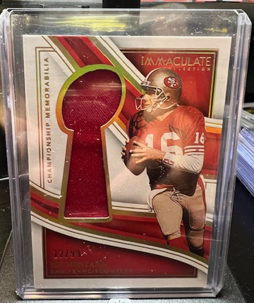 2023 Joe Montana Immaculate Championship Memorabilia #'d 12/99