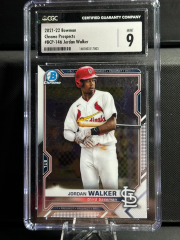 2021-2022 Bowman Chrome Prospects Jordan Walker
