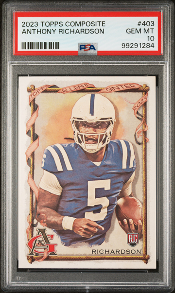 Anthony Richardson 2023 Topps Allen & Ginter NFL #403 Football Card PSA 10 Gem Mint