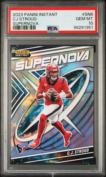 C.J. Stroud 2023 Panini Supernova NFL #SN-6 Football Card Graded PSA 10 Gem Mint