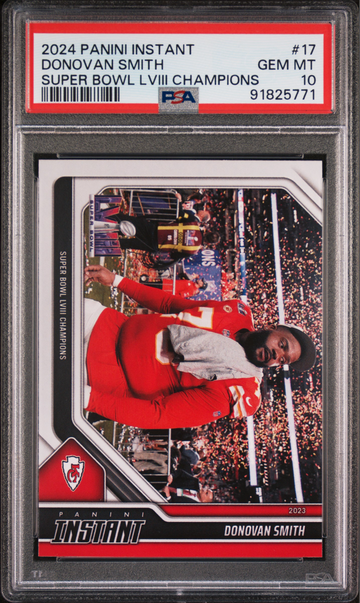 Donovan Smith 2023 Panini NFL Superbowl Champions #17 Card PSA 10 Gem Mint