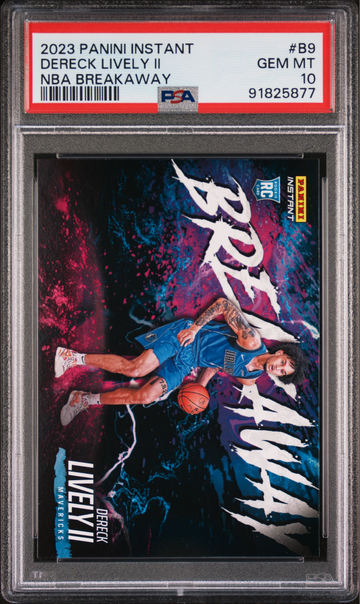 Dereck Lively II 2023-24 Panini NBA Breakaway 9 Rookie Card 1 of 4085 PSA 10 Gem