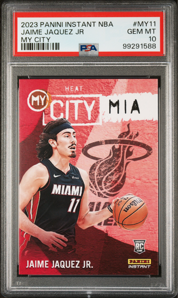 Jaime Jaquez Jr. 2023 Panini MyCity Rookie NBA #MY-11 Basketball Card PSA 10 Gem Mint