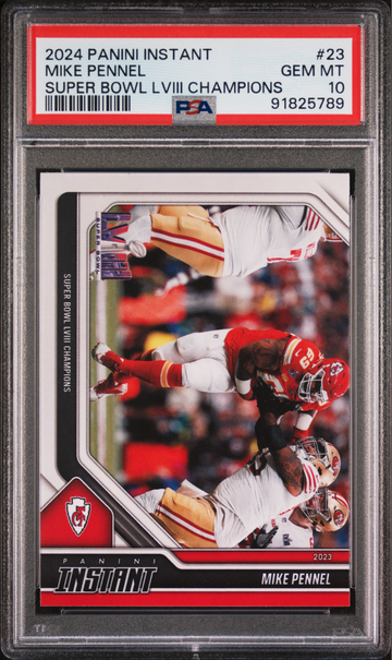 Mike Pennel 2023 Panini NFL Superbowl Champions #23 Card PSA 10 Gem Mint
