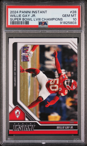 Willie Gay Jr. 2023 Panini NFL Superbowl Champions #28 Card PSA 10 Gem Mint