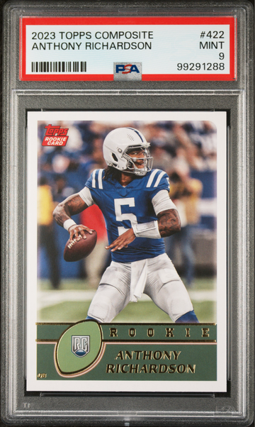 Anthony Richardson 2023 Topps Rookie NFL #422 Football Card PSA 9 Mint