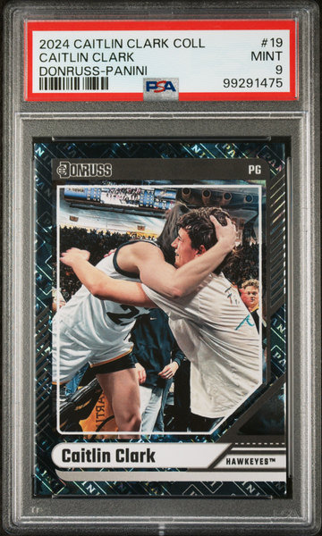 Caitlin Clark 2024 Panini Donruss Parallel #19 Basketball Card PSA 9 Mint