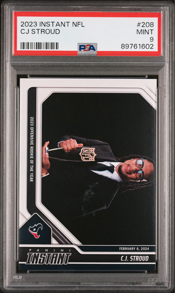 C. J. Stroud 2023 Panini NFL Rookie of Year Football #208 Card 1 of 1561 PSA 9