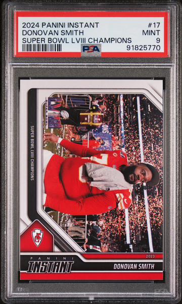 Donovan Smith 2023 Panini NFL Superbowl Champions #17 Card PSA 9 Mint