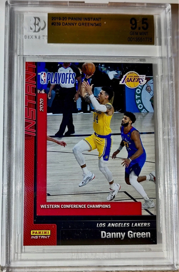 Danny Green 2019-20 Panini NBA #239 Basketball 1 of 340 BGS 9.5 Gem Mint Lakers