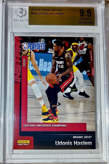 Udonis Haslem 2019-20 Panini NBA #254 Card 1 of 303 BGS 9.5 Gem Mint Miami Heat