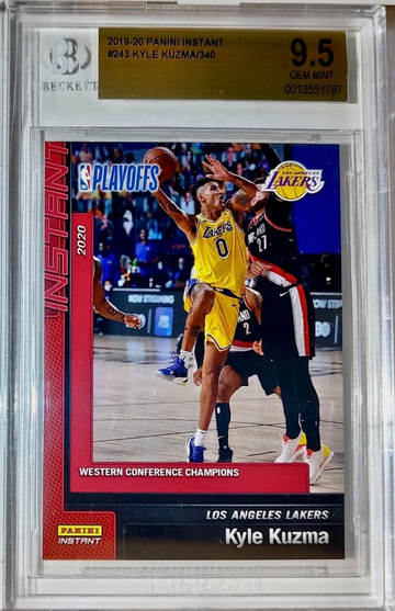 Kyle Kuzma 2019-20 Panini NBA #243 Card 1 of 340 BGS 9.5 Gem Mint LA Lakers