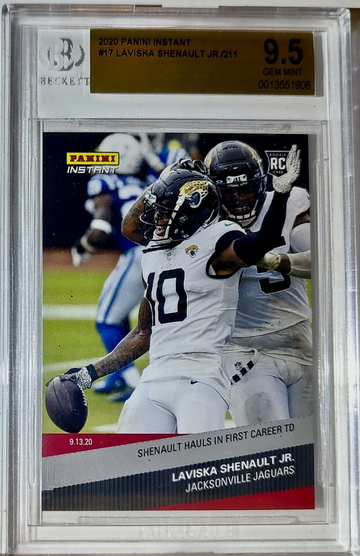 Laviska Shenault Jr. 2020 Panini NFL #17 Rookie 1 of 211 BGS 9.5 Gem Jaguars