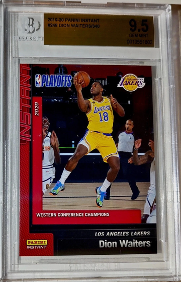 Dion Waiters 2019-20 Panini NBA #248 Basketball 1 of 340 BGS 9.5 Gem Mint Lakers