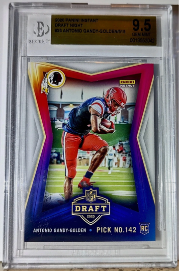 Antonio Gandy-Golden 2020 Panini NFL #23 Draft Rookie 1 of 515 BGS 9.5 Gem Mint