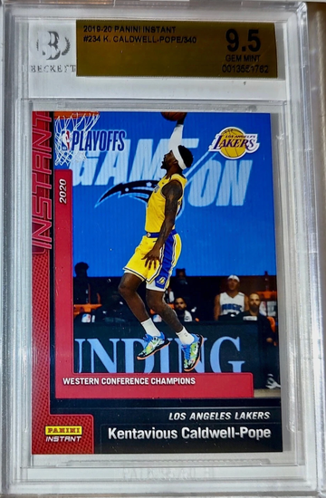Kentavious Caldwell-Pope 2019-20 Panini NBA #234 Card 1/340 BGS 9.5 Gem Lakers