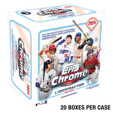 2024 Topps Chrome Logofractor MLB Baseball Sealed Case of 20 Boxes