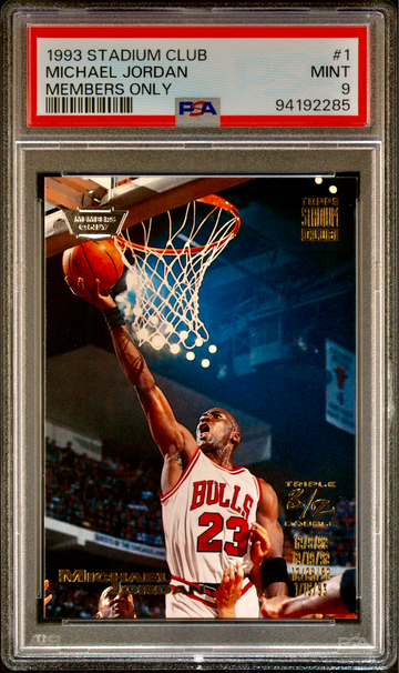 1993 Stadium Club #1 Michael Jordan Members Only PSA 9 MINT