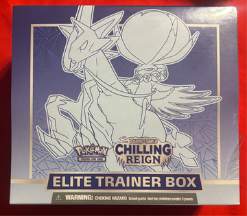 2021 Pokemon Chilling Reign Elite Trainer Box Ice Rider Calyrex Sealed