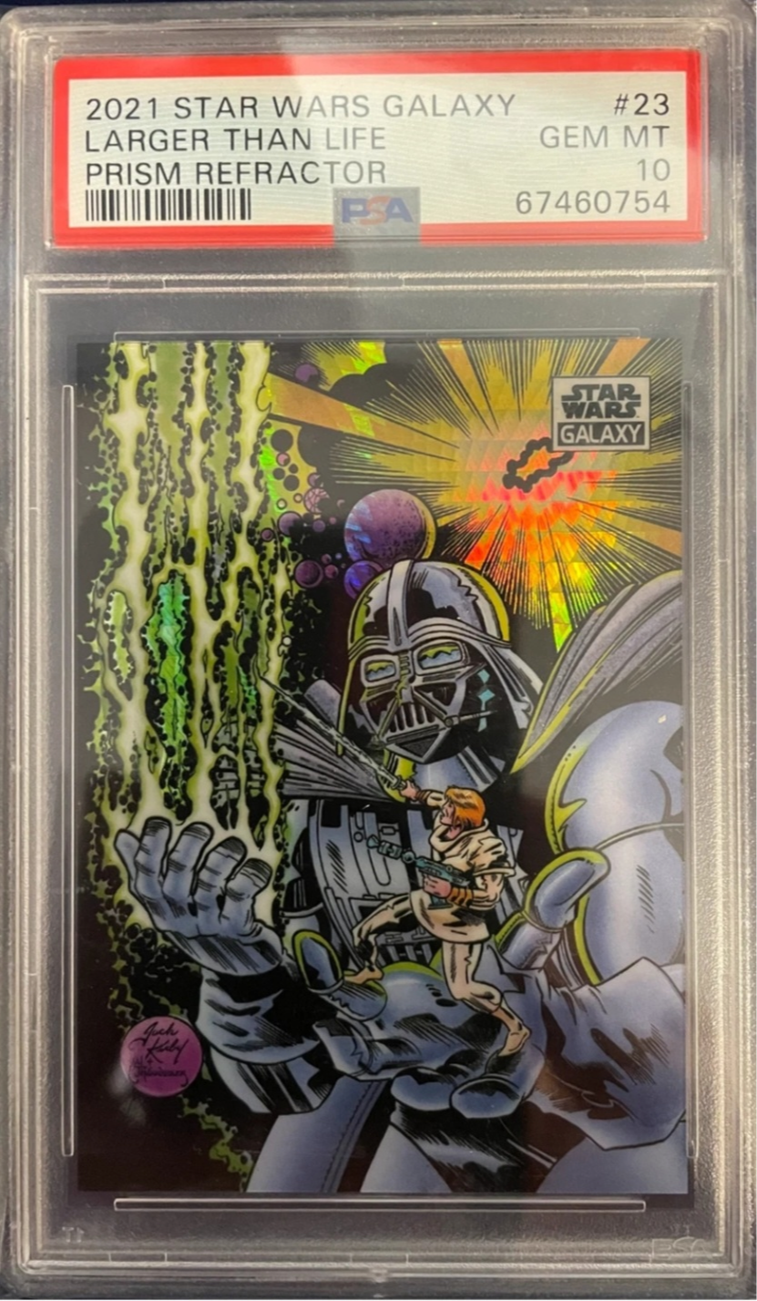その他 Star Wars Chrome Galaxy 2021 PSA 10 2021 Topps Chrome Star Wars Galaxy Larger Than Life Prism