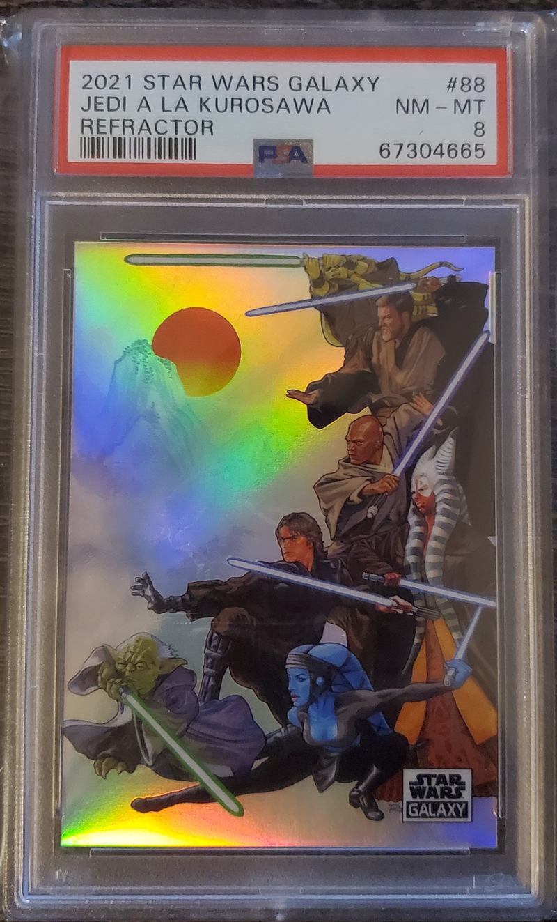 その他 Star Wars Chrome Galaxy 2021 PSA 10 2021 Topps Chrome Star Wars Galaxy Jedi a la Kurosawa Refractor