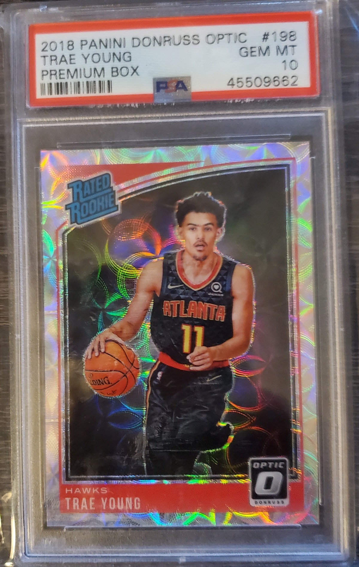2018 Donruss Optic Trae Young Premium Box Rated Rookie PSA 10 Gem