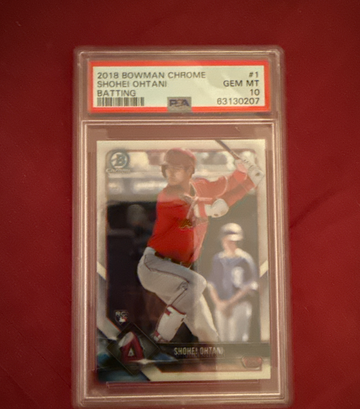 2018 Bowman Chrome Shohei Ohtani Batting PSA 10