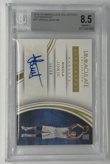 2015-16 Immaculate Collection Autographs #27 Nikola Jokic/99