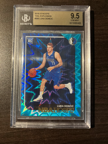 Luka Doncic Rookie Teal Explosion BGS 9.5