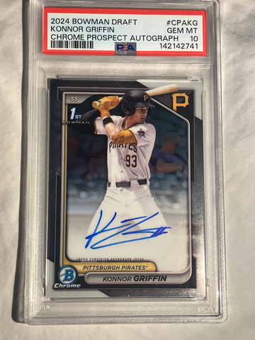 Konnor Griffin Bowman Chrome 1st Autograph PSA 10