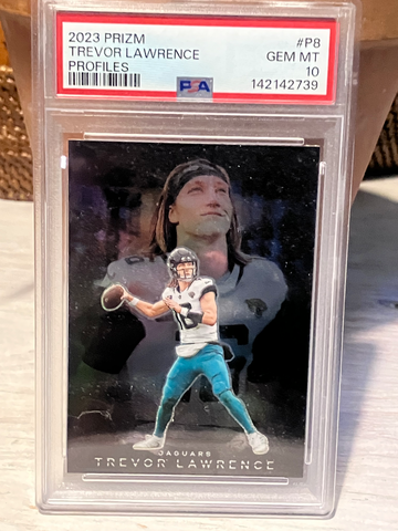 Trevor Lawrence Prizm Profiles SSP PSA 10