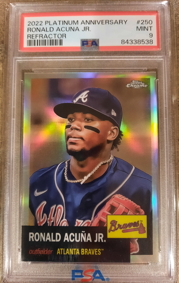 2022 Topps Chrome Platinum Ronald Acuna Jr. Refractor PSA 9