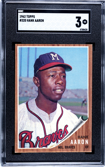 1962 Topps Hank Aaron #320 SGC 3 CENTERED