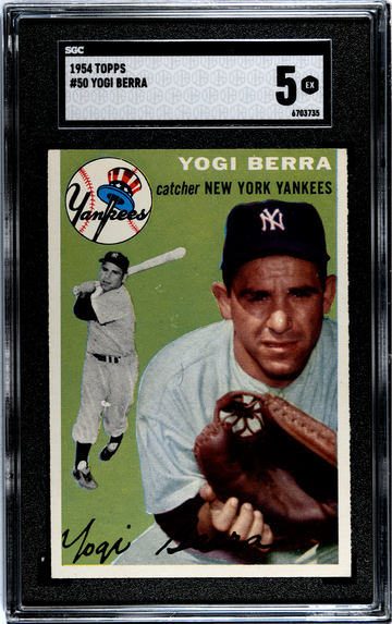 1954 Topps Yogi Berra #50 SGC 5